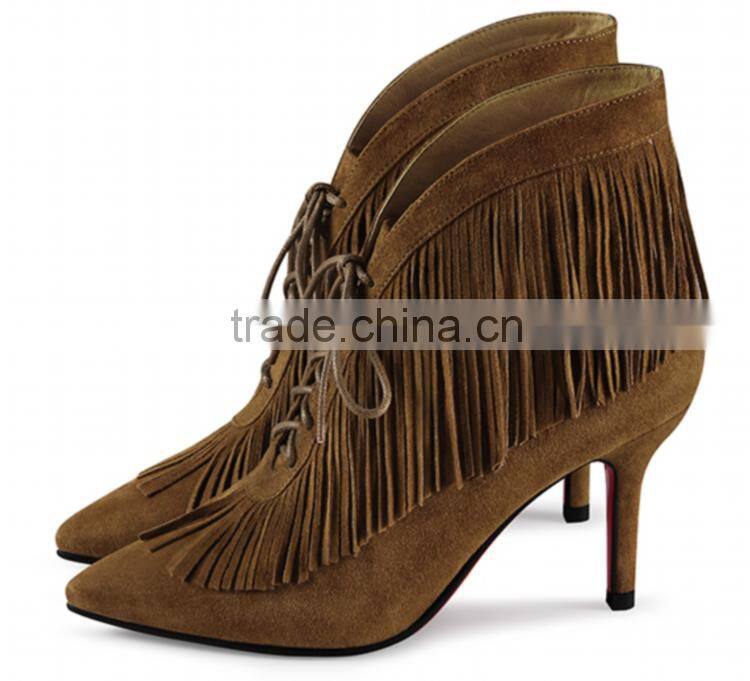 2016 latest design fashion big boots women guangzhou manufacturer