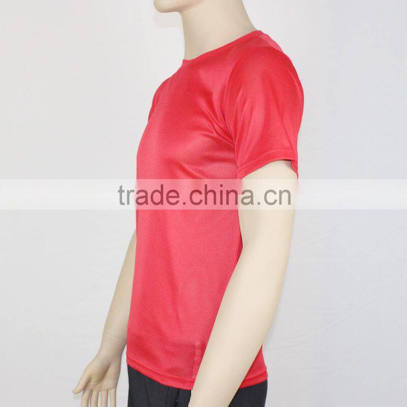 Wholesale Suppliers Chinese 100% polyester t-shirt with pocket