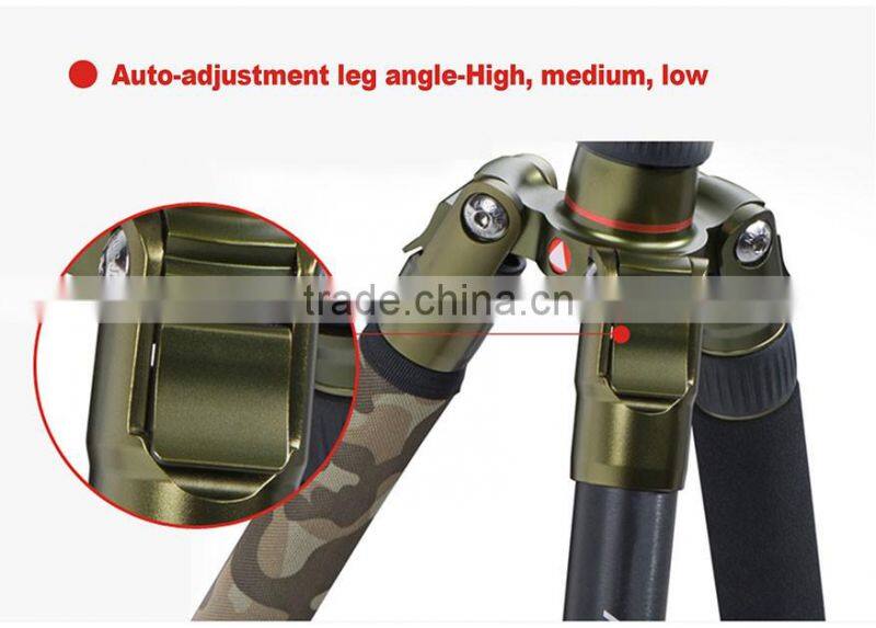 Kingjoy 2016 hot sell new products,carbon fiber monopod tripod for camera K2208+QH20