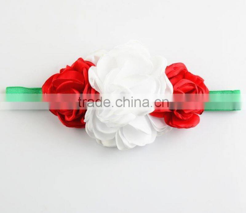Latest Burned Satin Flower Headband For Kids,Top Stretch Headband For Girls