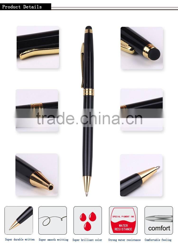 New style promotional metal stylus ball pen classic capacitive stylus touch ball pen