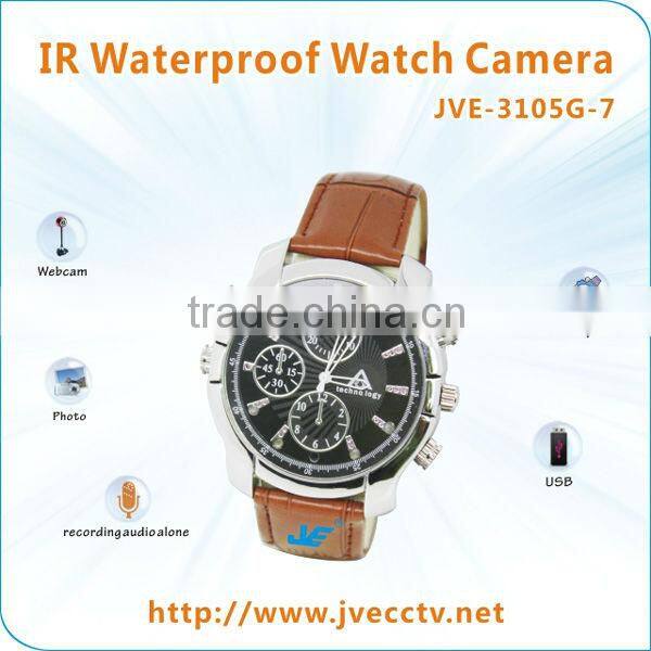 High Qulity 1080P 2GB/4GB/8GB Waterproof Watch Camera DVR HD 1920x1080 30FPS, Watch Camcorder JVE-3105G-7
