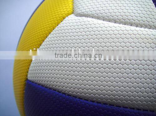 Soft feeling sponge backing PVC foamed beach volleyball