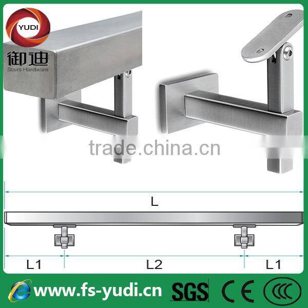 Square Tube Stainless Steel Handrails For Outdoor Steps YD-SD2017