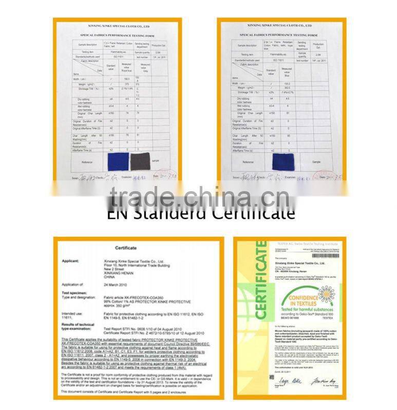 inherent flame retardant nomex kevlar fabric for firefighter uniforms