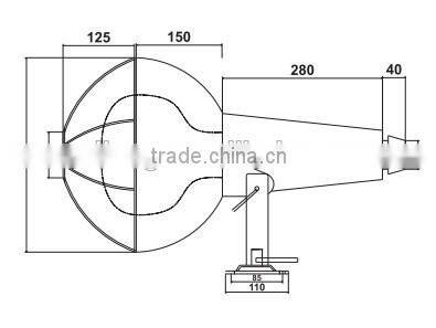 Outdoor stainless lighting fixture waterproof LED stainless lighting fixture