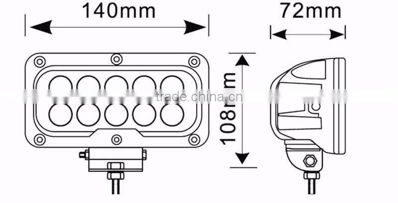 10Pcs Led 30W Work Spot light Auxiliary Driving Lamp For 4x4 Jee-p Cabin/UTE/SUV/ATV/Truck/Car/Boat/Fishing excavator/engineer