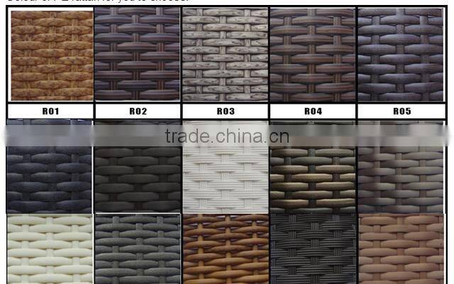 Hot selling Stackable Outdoor Garden Wicker Rattan Chair with foot rest KD