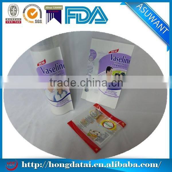 FDA certificated customized high quality pvc shrink labels
