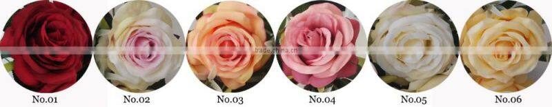 high quality artificial rose yellow bouquet