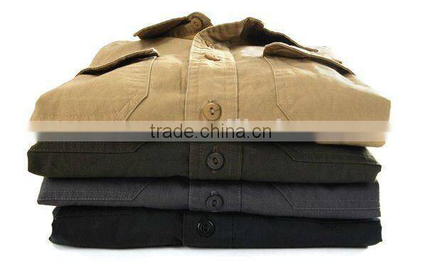 BDU long sleeves 95% cotton fashion men dress shirt military shirts