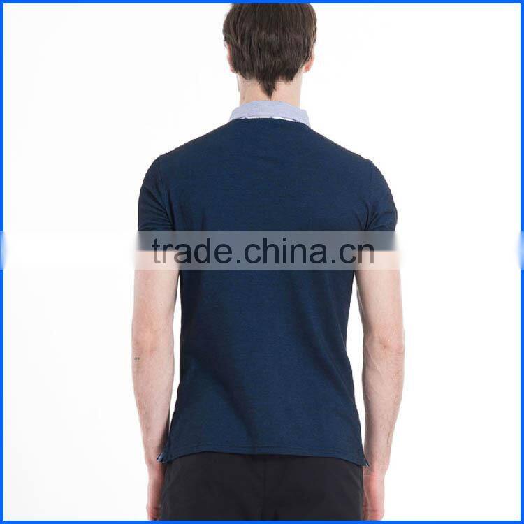 Newest design stand collar polo shirt and button up polo shirts or cheap plain tshirts accept OEM service