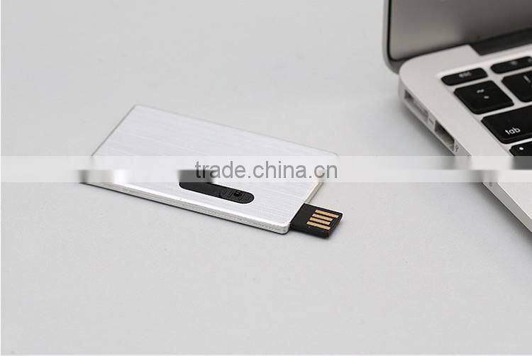 Promotional gift metal credit card usb flash drive