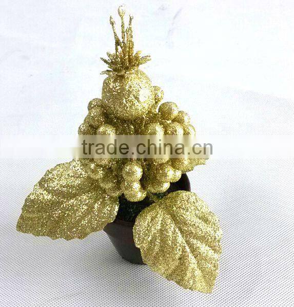 Glitter artificial bonsai plants