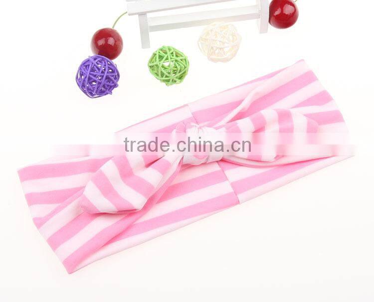Wholesale colorful gingham toddler girls cute headband hair warp