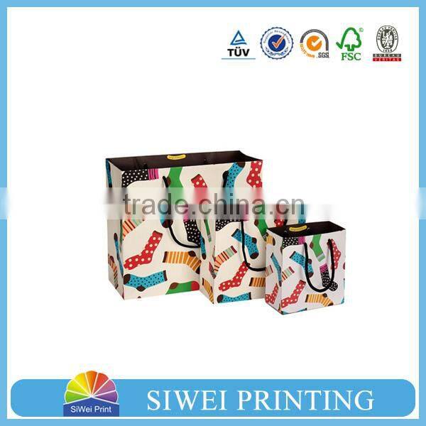 Hot sale custom brown kraft paper bag for shopping and packaging