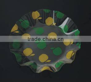 round plastic serving tray/fruit tray /serving tray/snack tray