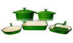 colorful cast iron cookware