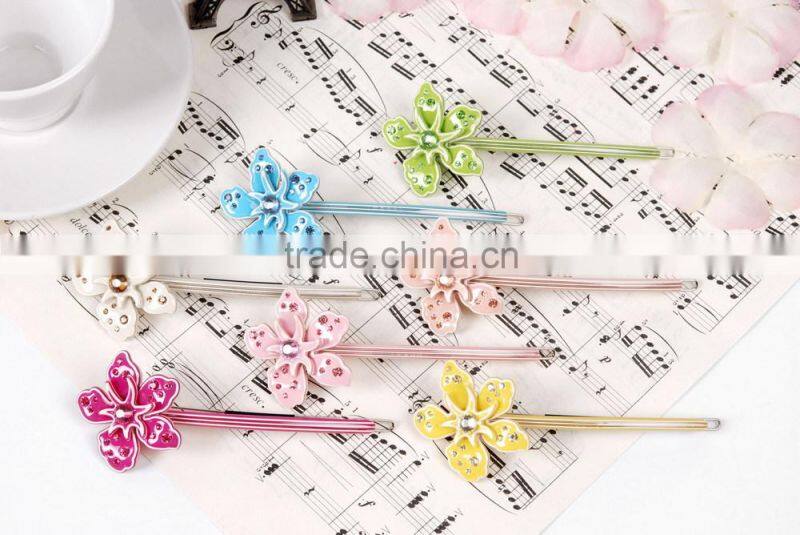 Cellulose acetate hair accessories children hair grips child baby hair clip