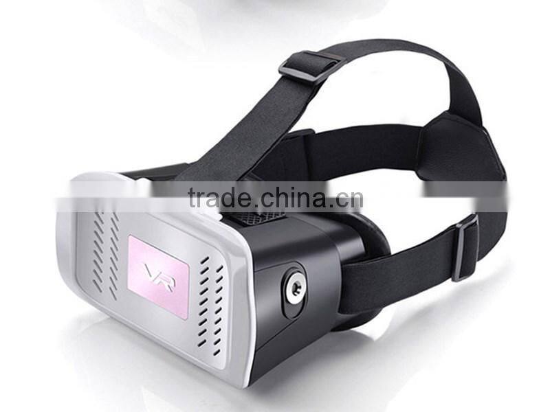 VR 3D Glasses Virtual Reality Helmet Video Glasses with Ajustable Headbelt for IOS android