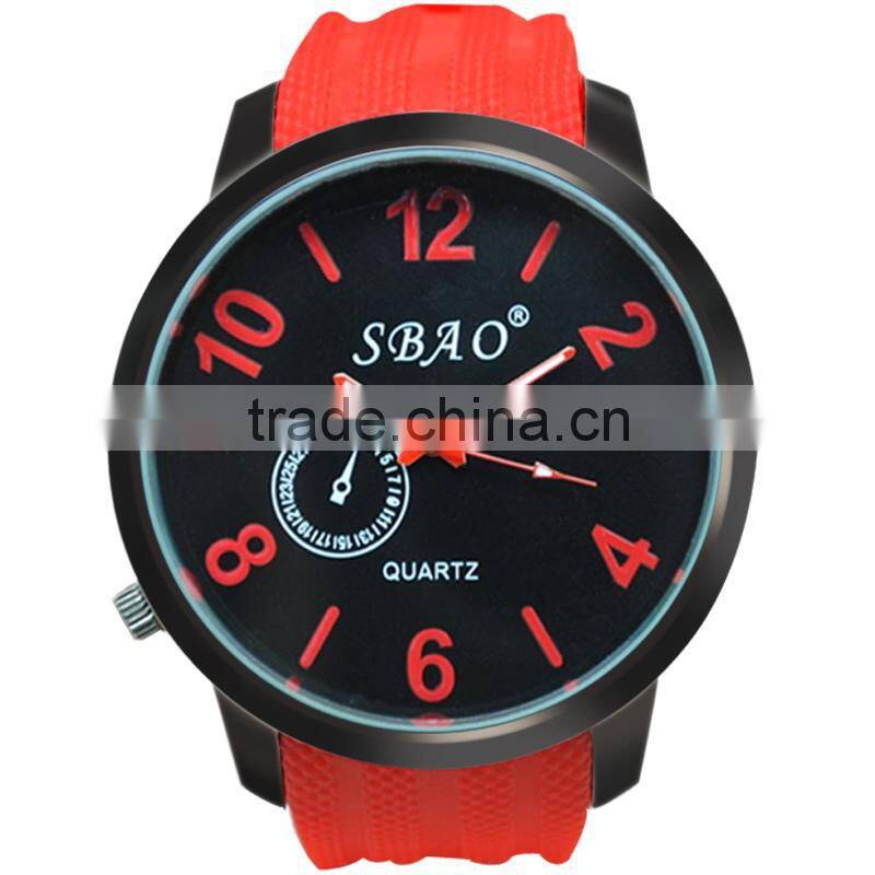 Hot New Products for 2015 Big Case Cheap Silicon Latest Wrist Watch