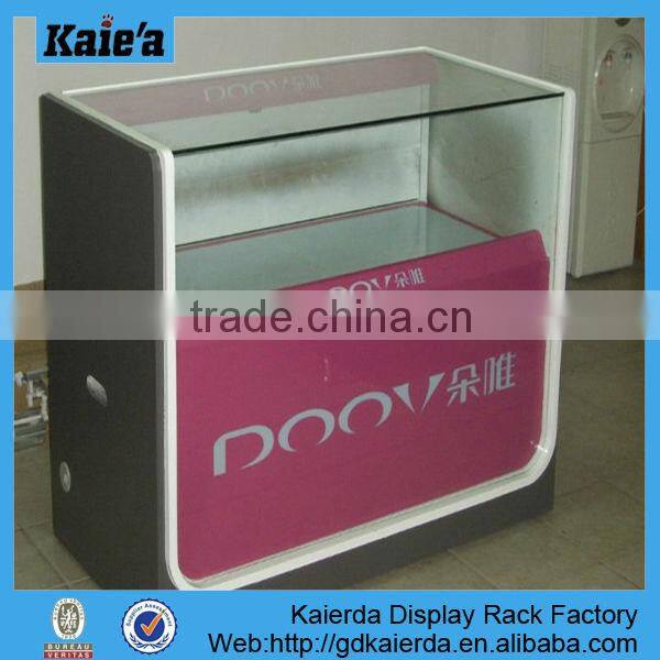 retail wood mdf display for phone
