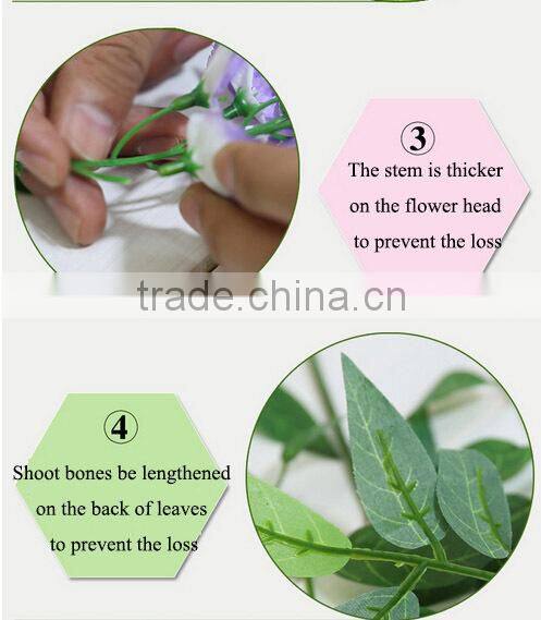 wedding decoration artificial fabric orchid flowers wisteria