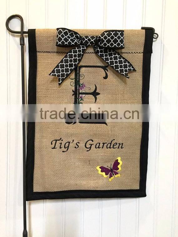 Monogrammed outdoor blanks garden flag promotional wholesale flags