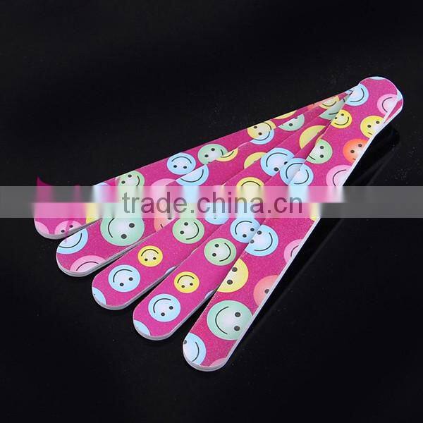 Smell face design nail file,Nail Art Wholesale Abrasive Nail File