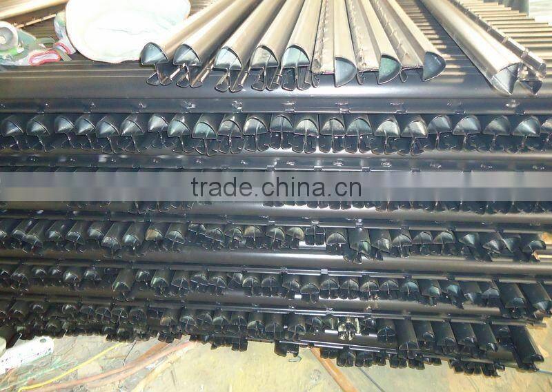 Black pvc coated wire mesh fence