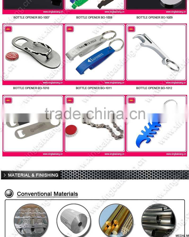 Top quality blank metal bottle cap opener