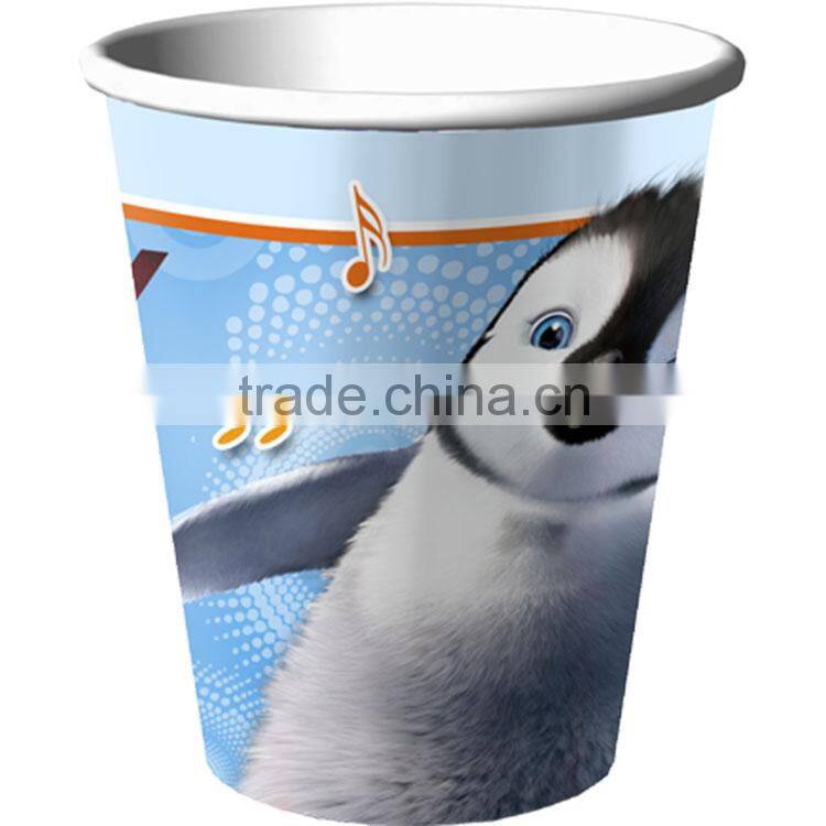 Biodegradable colorful 200ml paper cups for coffee