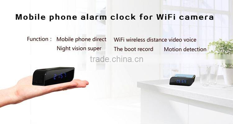 720P HD Nanny Security Night Vision Hidden Cam Camera Wifi Clock IP Camera