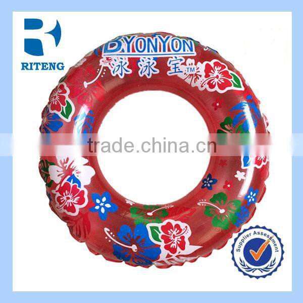 2016 hot sale pool floating pvc inflatable swim ring