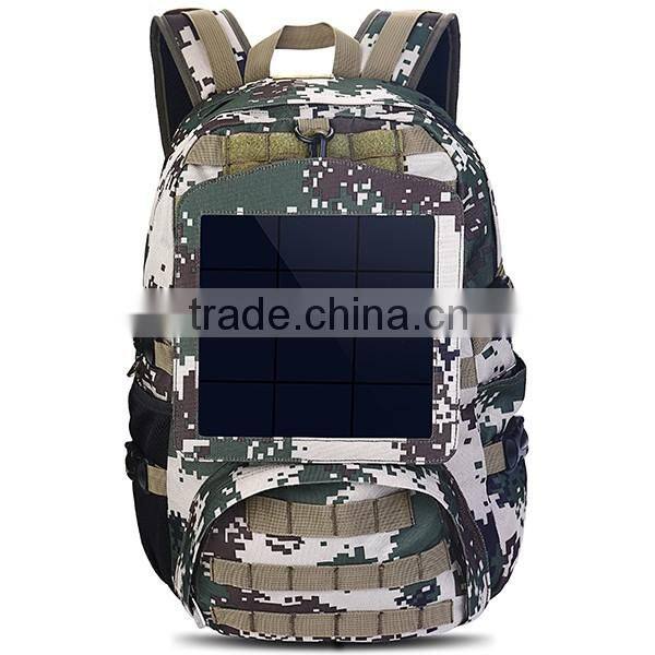 Tourist Camo Solar Bag for Outdoor