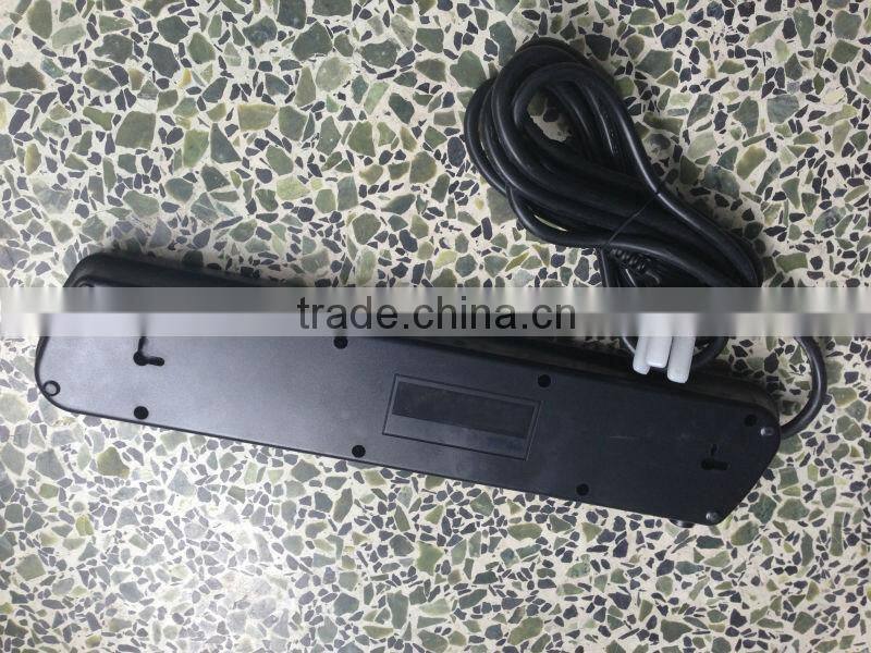 High Quality 5-Way outlet power strip Spike Protector Power Extension Block Strip 3m Cable