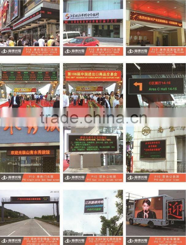 P10 outdoor rg text show led display board /rg led panel lighting