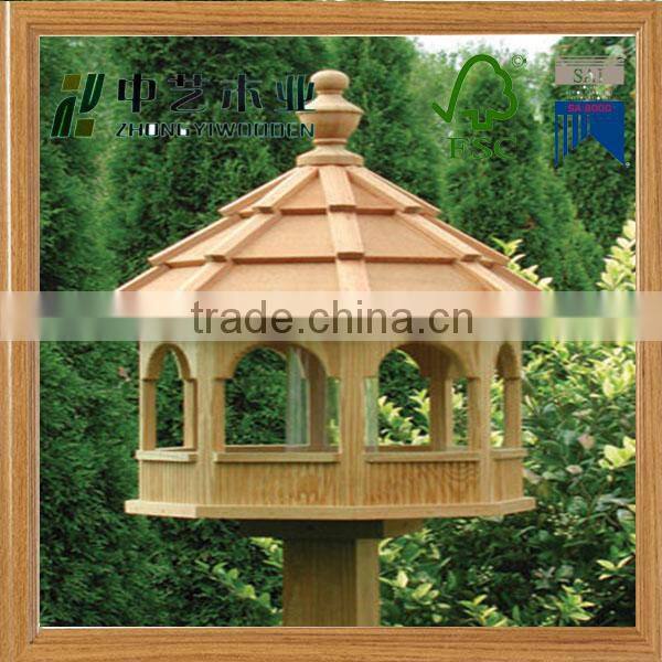 2016 Eco-friendly FSC Hanging Wooden Bird Cagecage bird feeder