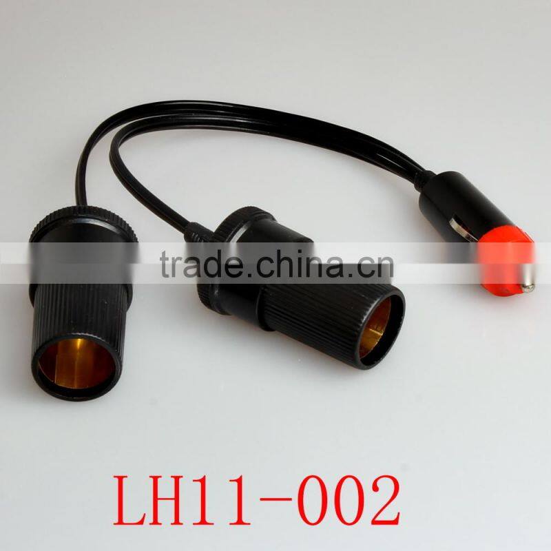 Portable led car plugs and sockets, 12v car charger socket