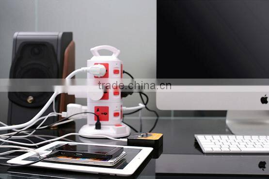 250v universal electrical extension multi power socket outlet