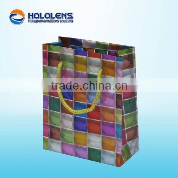 Multi lens paper gift bag