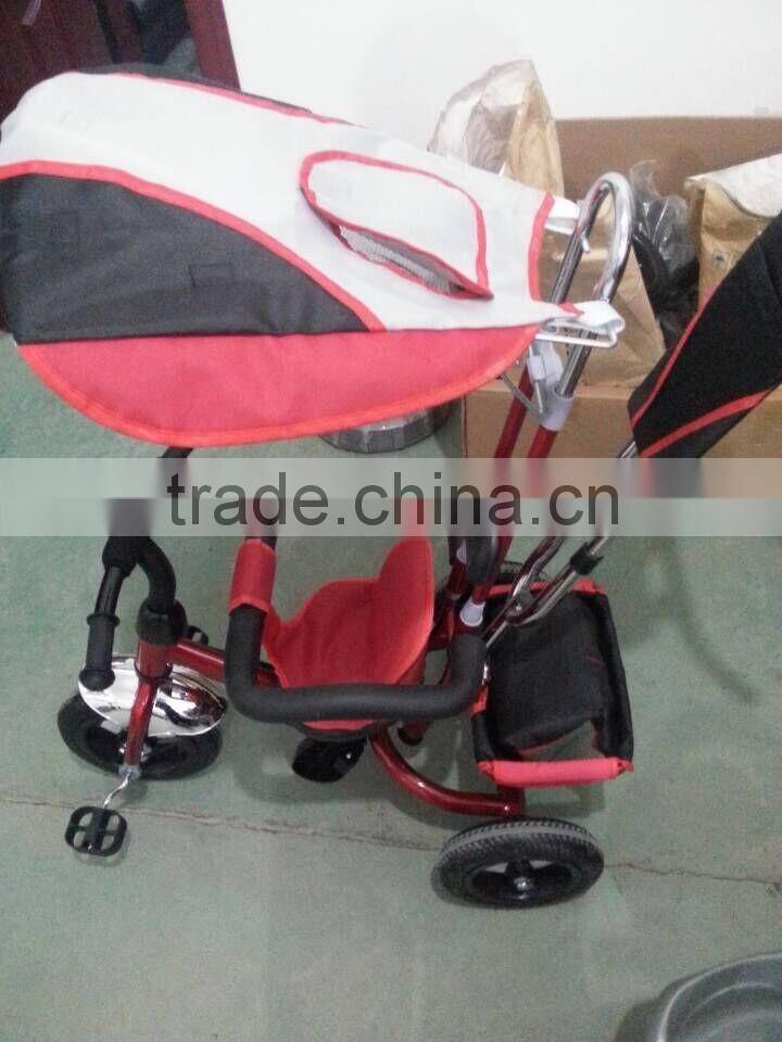Lowest price kids tricycle/aluminum fram baby stroller/baby push bike