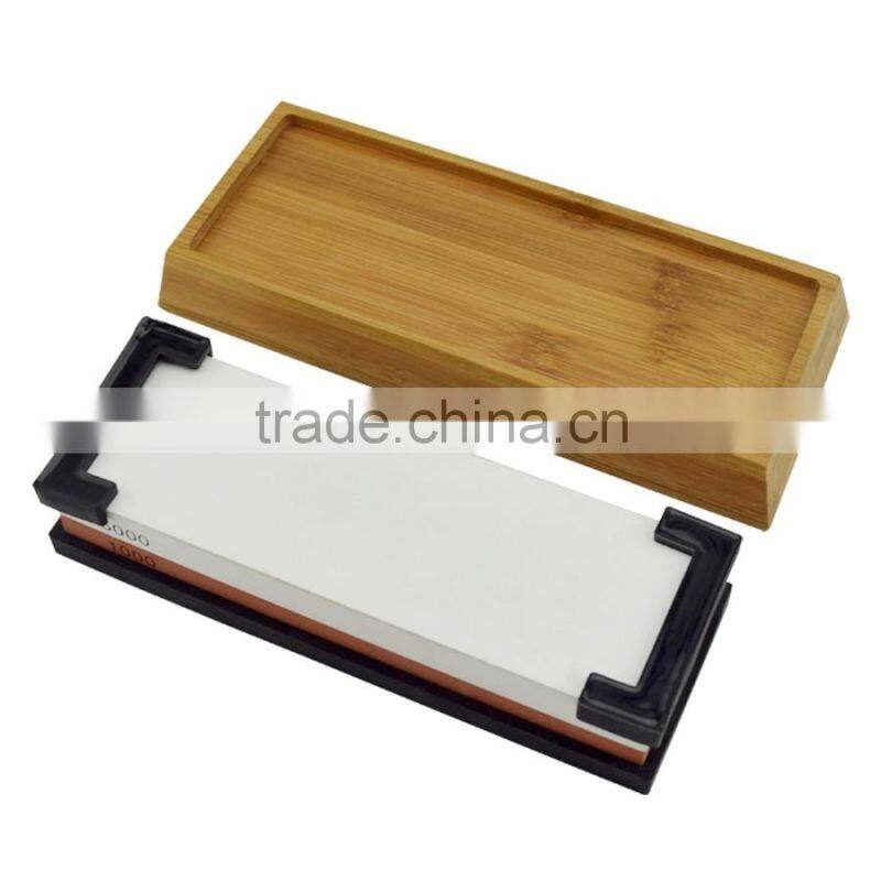 Red-White 1000/6000 Grit Corundum Whetstone Knife Sharpening Stone