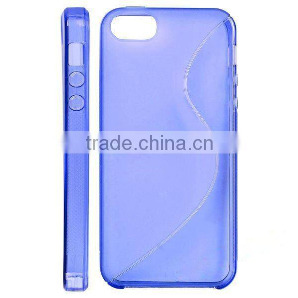 For iphone 5 black S-line Gel silicon Case Rubber Skin Tpu Cover