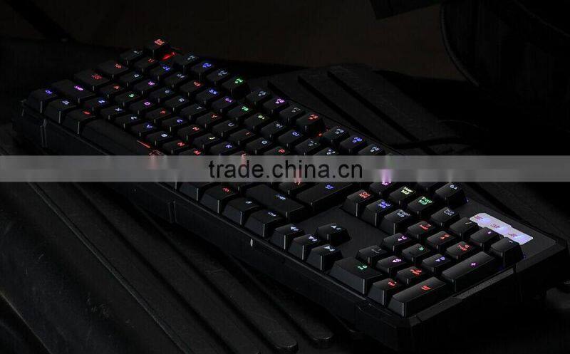 2015 newest Profession rgb backlight keyboard,gaming mechanical keyboard