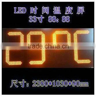 electronic wall display/wall mounted led clock display/stadium clock led display