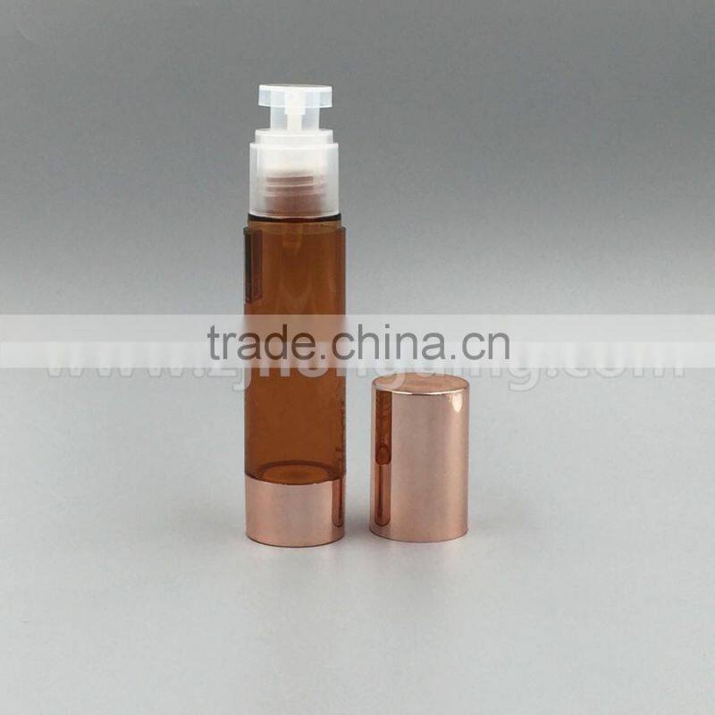 plastic cosmetic airless pump bottle, Aluminum airless pump bottle,aluminum airless pump bottle 50ml