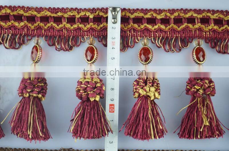 colorful curtain tassel fringe wholesale