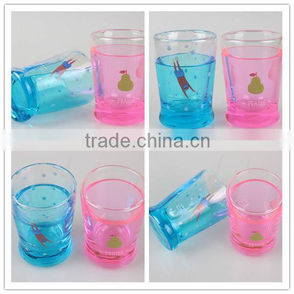 New Arrival Wholesale Customized Logo Double Wall Glass Cup For Coffee Tea Drinking