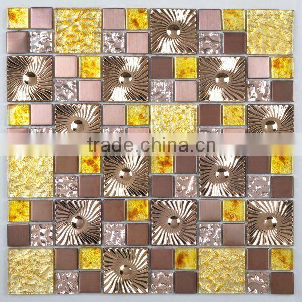 Bar Decor Mix Metal Mosaic Tiles